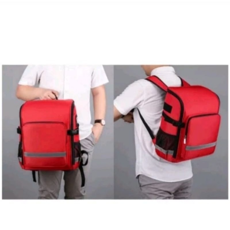 Tas penyimpanan alat medis obat-obatan tas p3k tas PMI Model Ransel