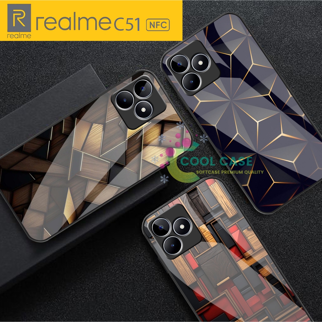 Softcase Kaca Case Realme C51 NFC Terbaru [CK179] - Casing Handphone Realme C51 NFC -  Pelindung Han