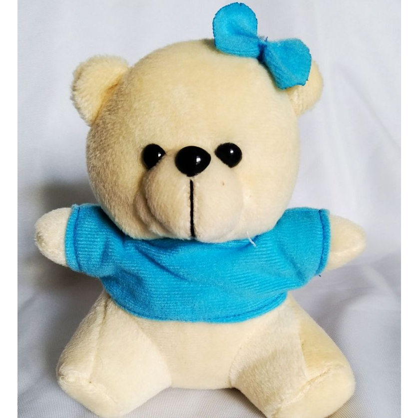 Heaventee.Id Boneka Teddy Bear Baju Ukuran 15Cm/Boneka Kecil Lucu.Cocok Untuk Isi Buket/Hadiah