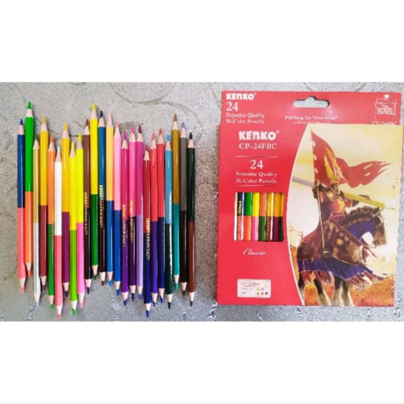 

HJK Kenko Pensil Warna CP-24FBC (48 warna) Bi-Colour
