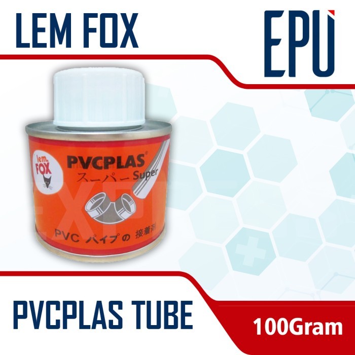 

Pvcplas Tube 100 Gram Lem Pvc Lem Pipa Fitting PVC Lem Fox Pvcplas