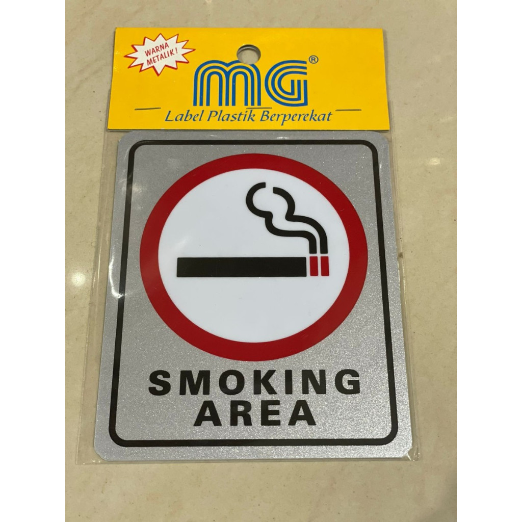 

Stiker Sticker Tempel Gambar Smoking Area (area untuk merokok)