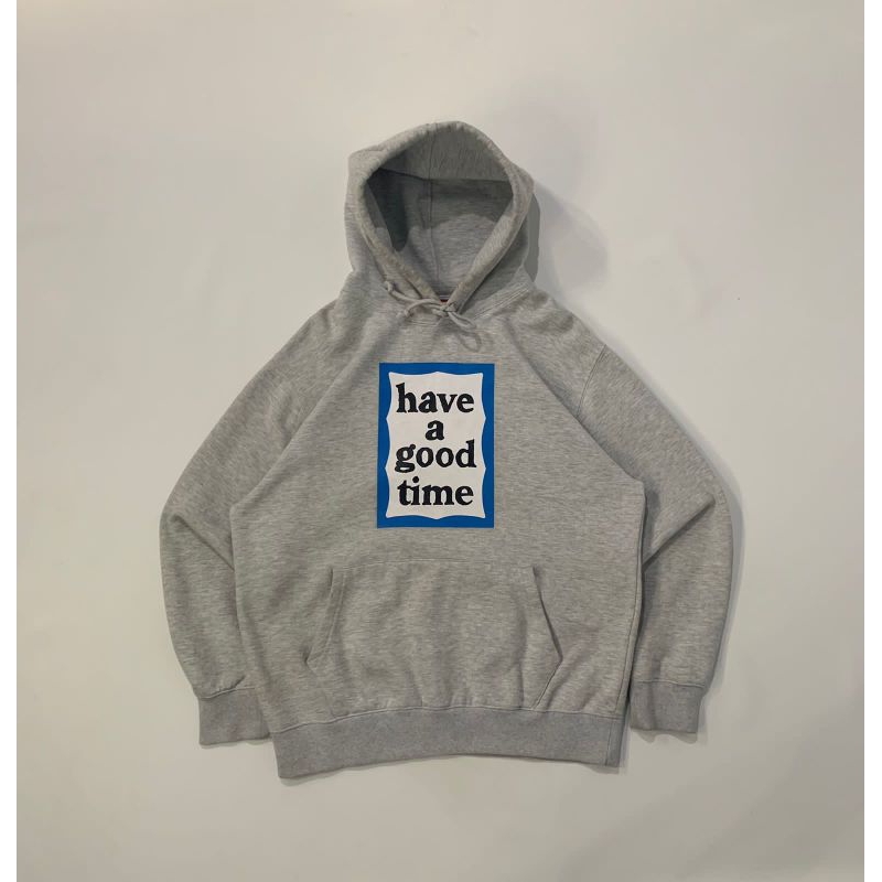 hoodie have a good time blue frame