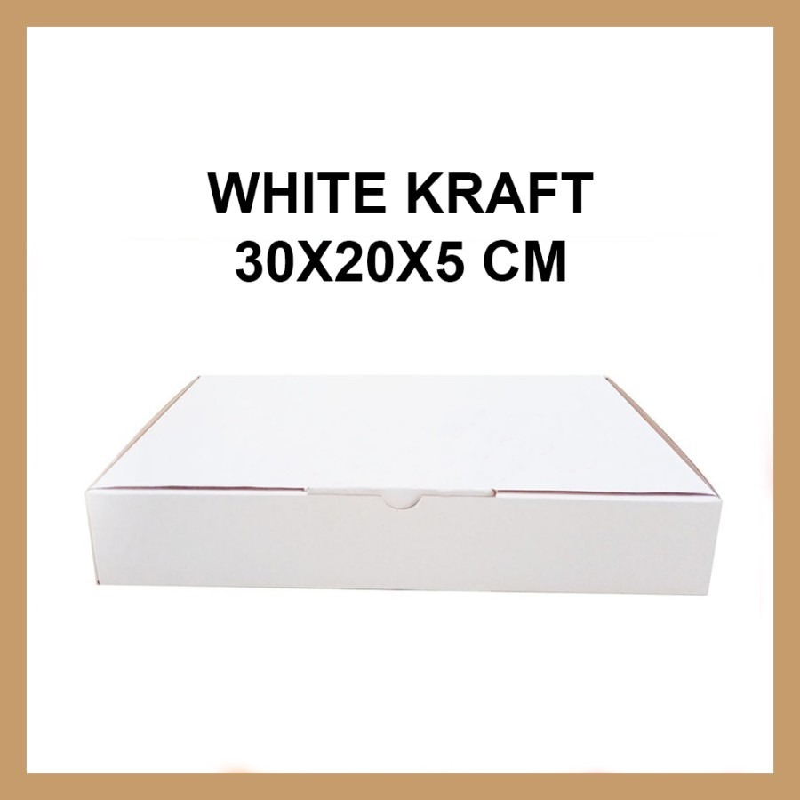 

Dus Putih Polos - Box Die Cut - Box Packing - Dus Kado - uk. 30x20x5cm