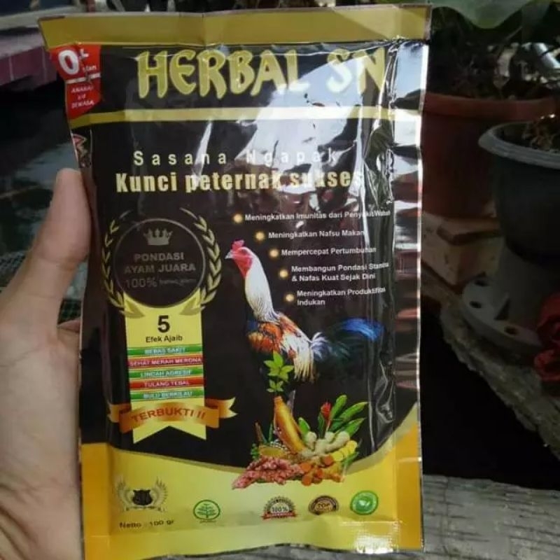 HERBAL SN 100GRAM JAMU AYAM KUNCI PETERNAK SUKSES