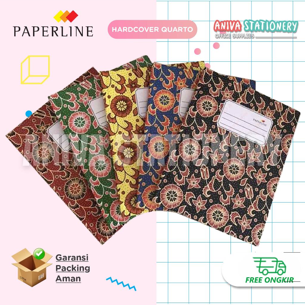 

Buku Hardcover Quarto Kwarto PAPERLINE (100 lembar)