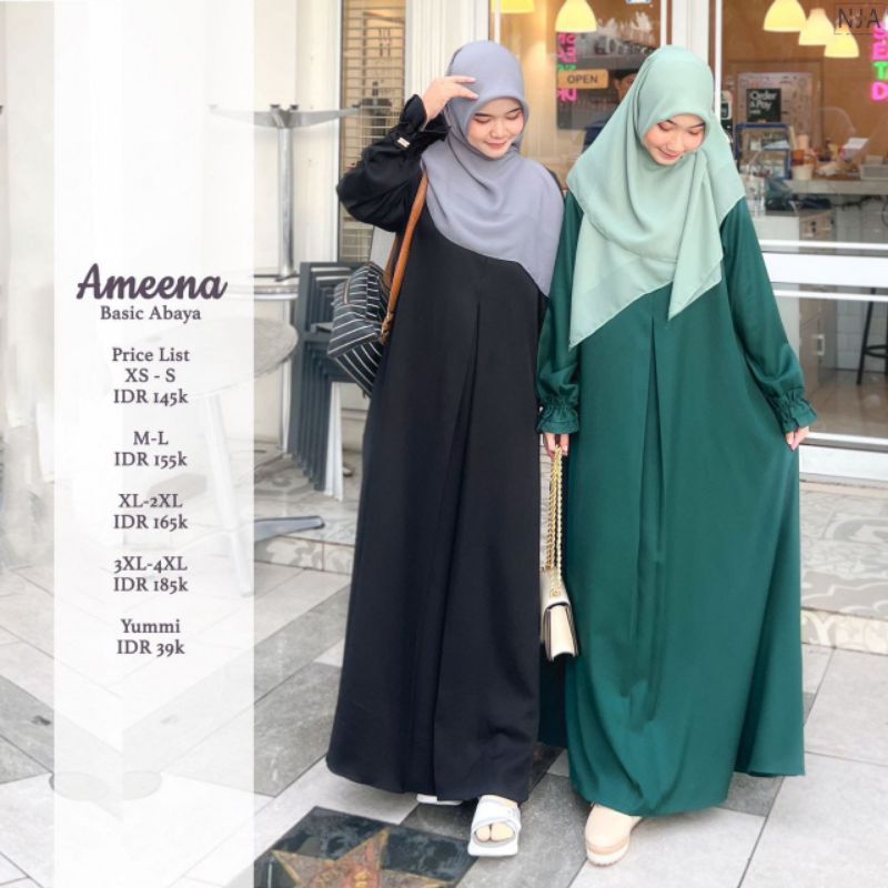 AMEENA ABAYA ORIGINAL BY NJA DAILY