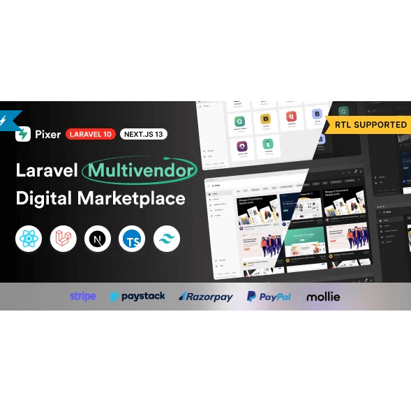 Pixer – React Laravel Ecommerce Multivendor Digital Marketplace