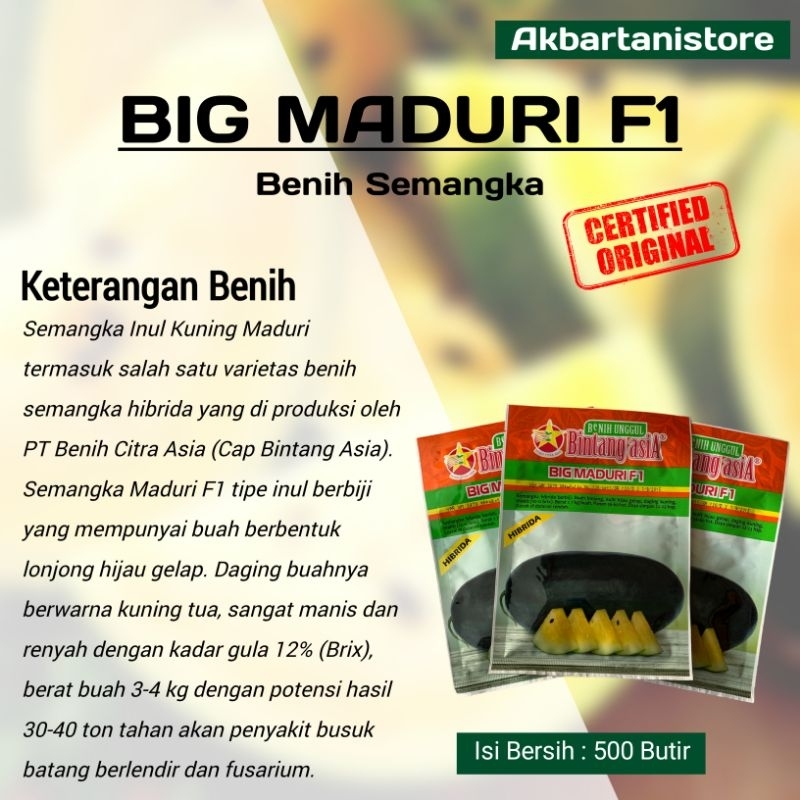 Jual Benih/Bibit Benih Semangka Big Maduri F1 - 20gr