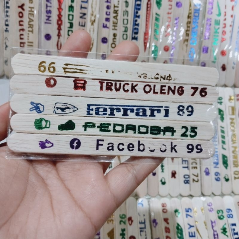 Mainan anak Stik bergambar isi 5pcs