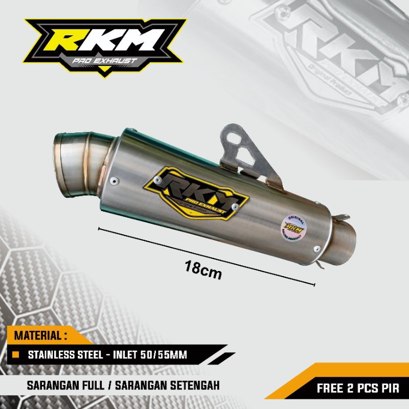 knalpot racing SLINSER ONLY RKM PRO EXHAUST SELENSER P18CM