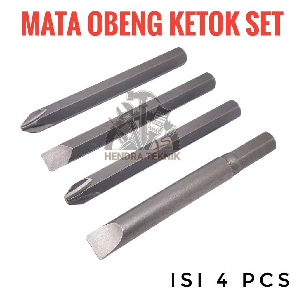 Mata Obeng Ketok Set Crv Mata Obeng Pukul Obeng Ketok Baja Chrome Vanadium Murah Bagus