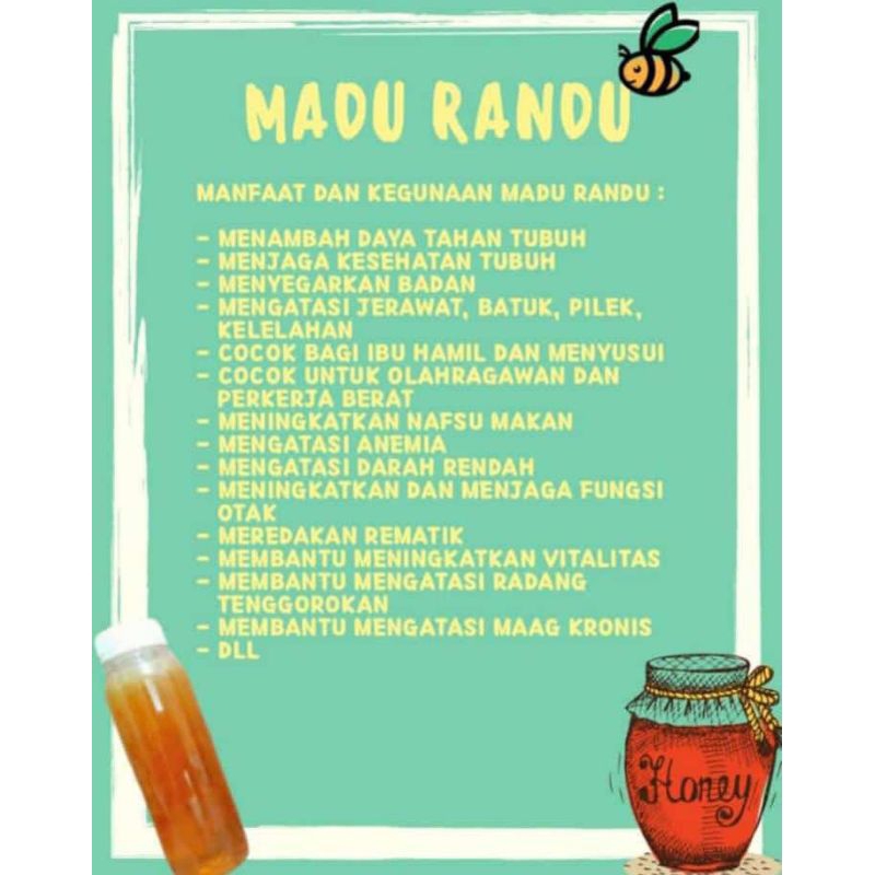 

RAW Honey Randu ||Putri Alya Store||