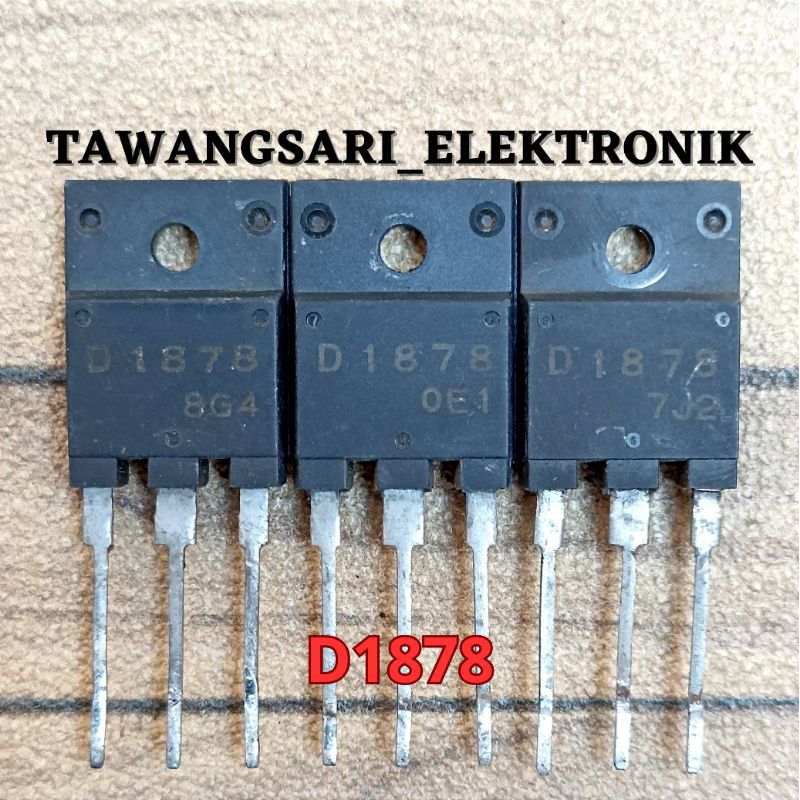 TRANSISTOR HORISONTAL D1878 ORIGINAL TR HORIZONTAL D 1878 ORI CABUTAN