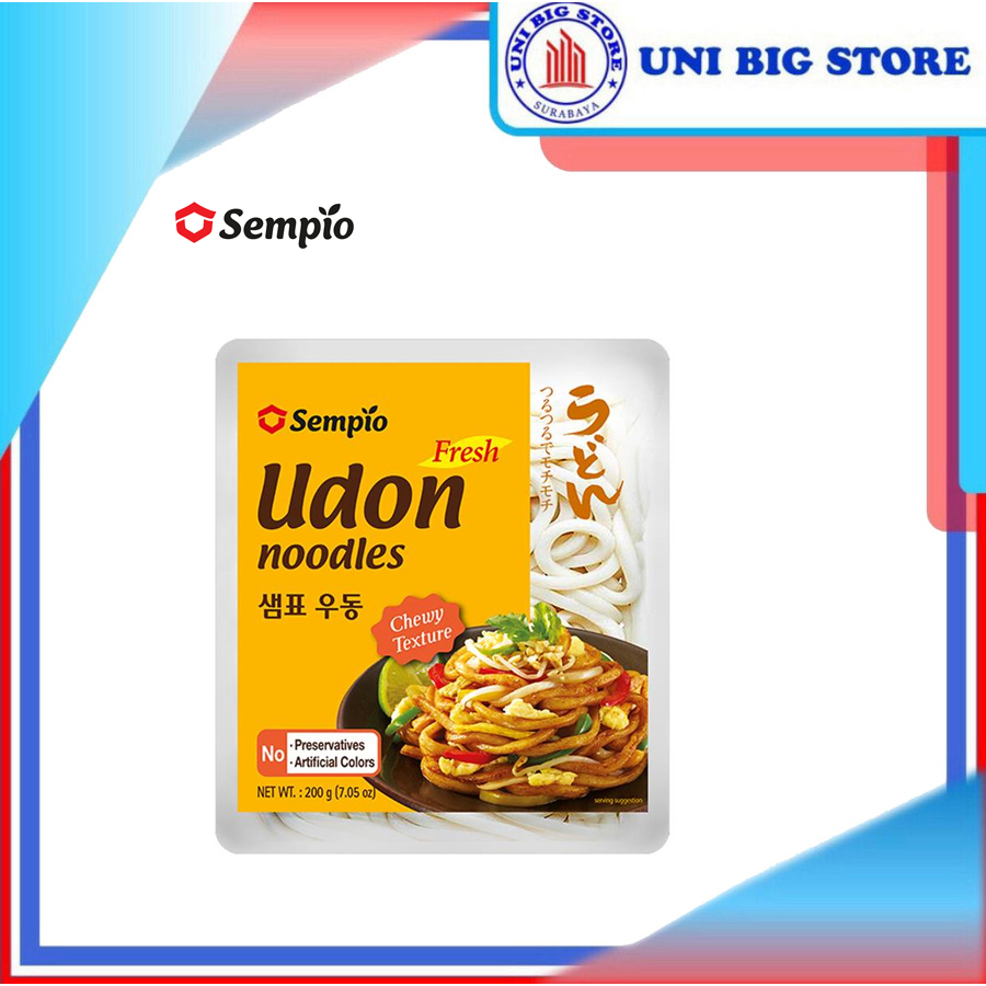 

SEMPIO Fresh Udon 200 gr Chewy Mie Tebal Kenyal Korea Jepang
