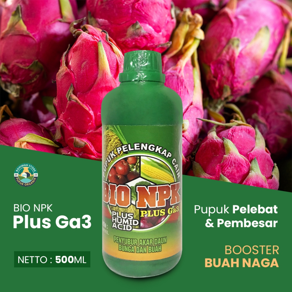PUPUK BUAH NAGA BIO NPK GAZA, PUPUK ORGANIK CAIR PELEBAT DAN PENYUBUR BUAH NAGA, BOOSTER BUAH NAGA, 