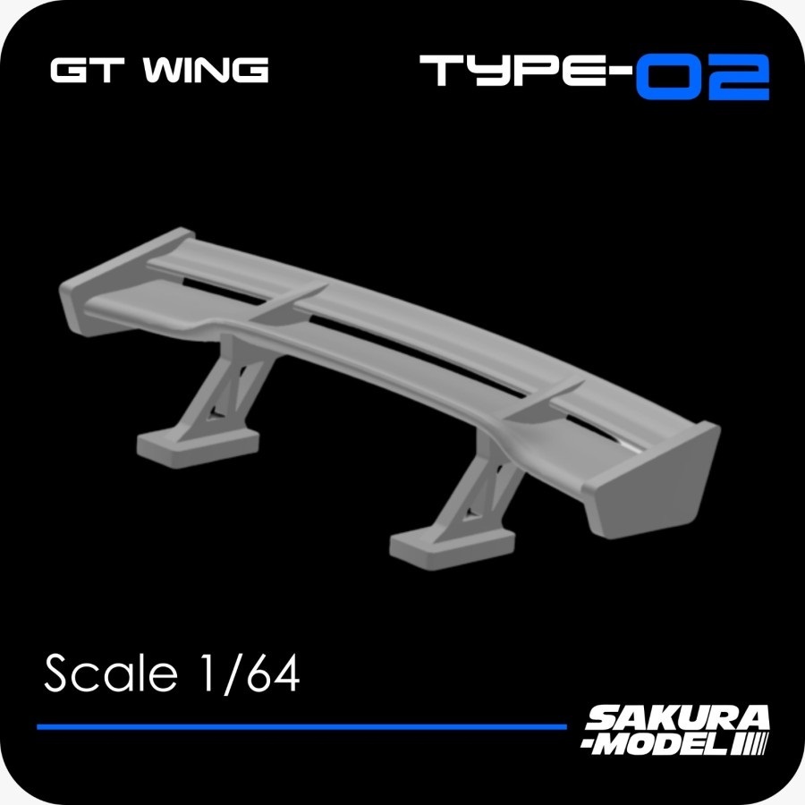 Sakura Model SPOILER/WING Voltex Acc Diecast BONUS DECAL VOLTEX
