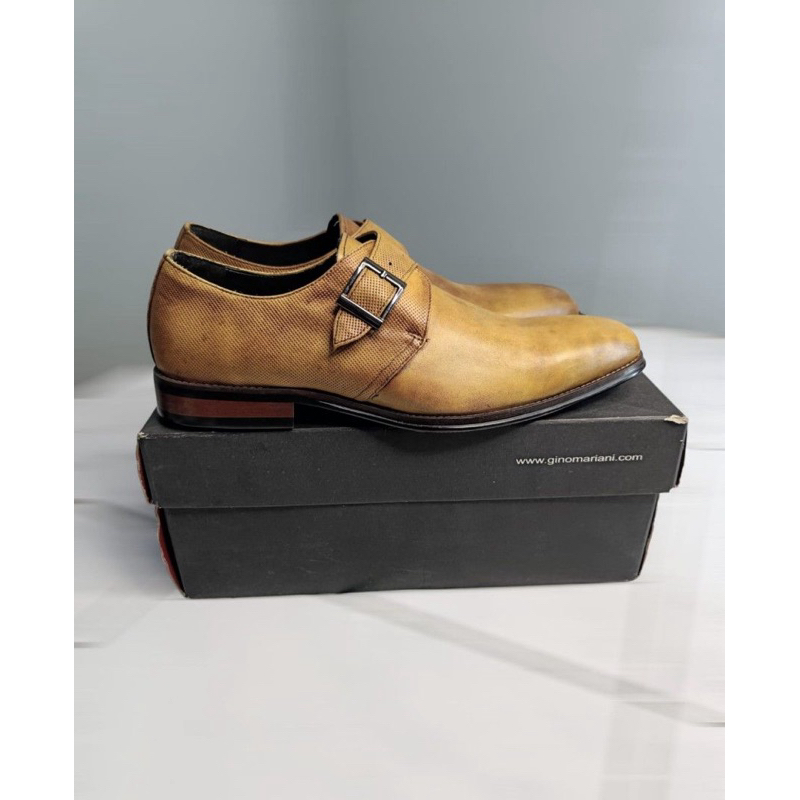 PSPGN.CO | original branded gino mariani bertand sepatu kulit pria monk strap kasual loafer formal