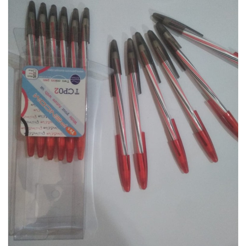 

BALLPOINT I PULPEN PENCOM 2 WARNA ( Merah dan Hitam )