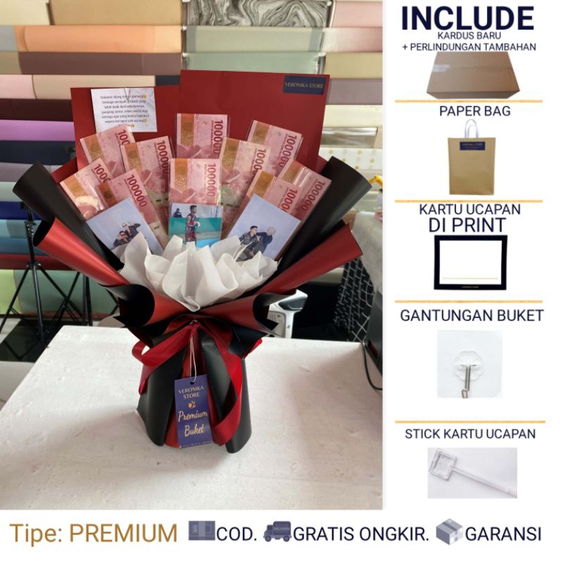 BUKET UANG HALAL NON RIBA – DRACO- BUCKET UANG  - MONEY BOUQUET ULANG TAHUN - BUKET JAJANAN BUKET WI