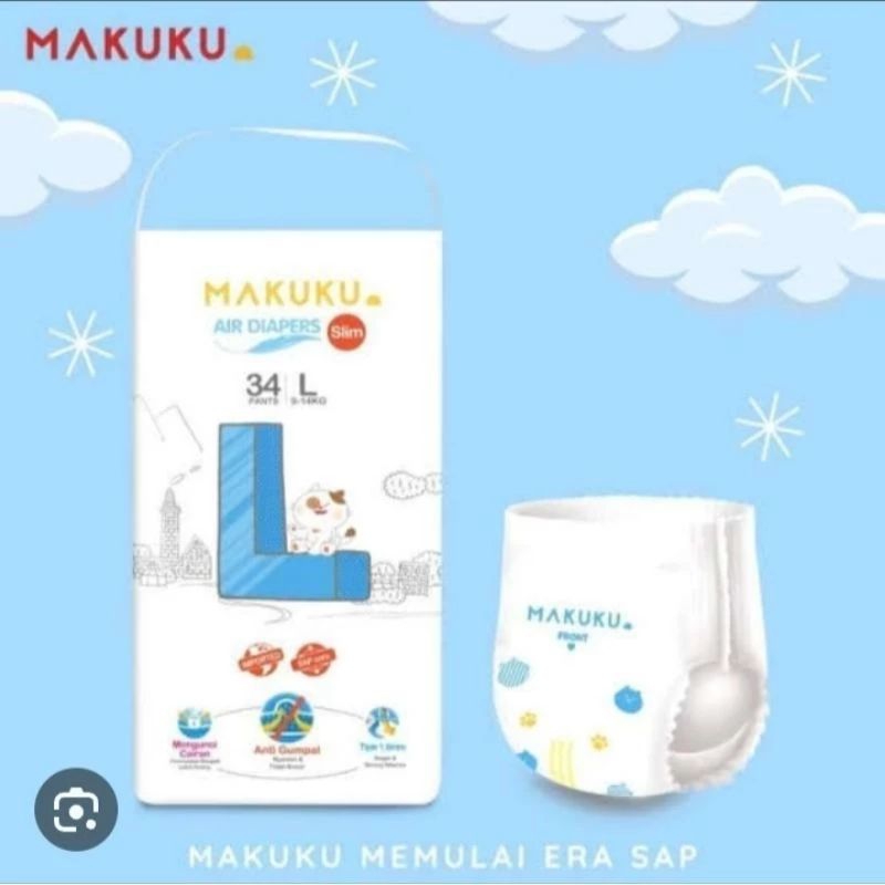 MAKUKU SAP DIAPERS SLIM L