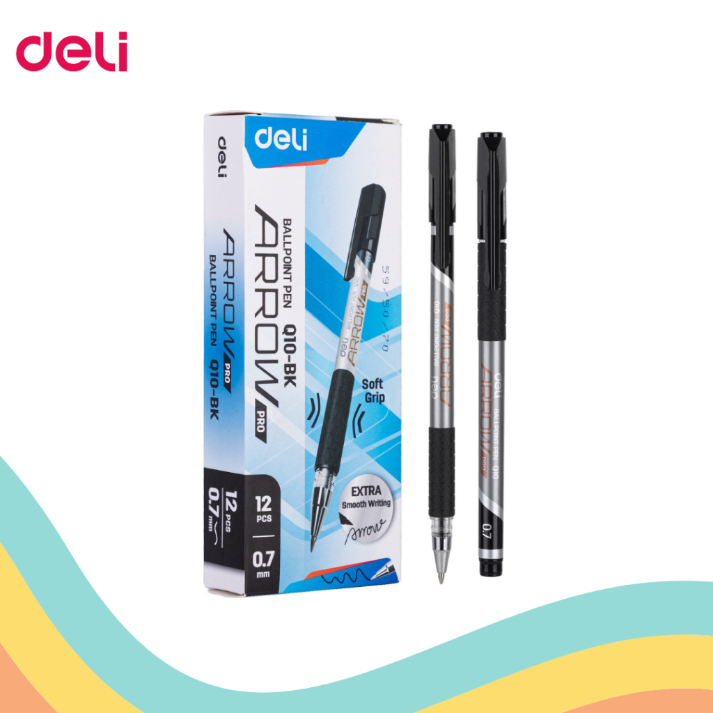 

BALLPOINT DELI Q-10 BK (12 PCS)