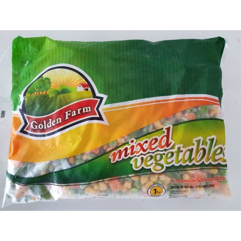 

golden farm mix vegetable 1kg