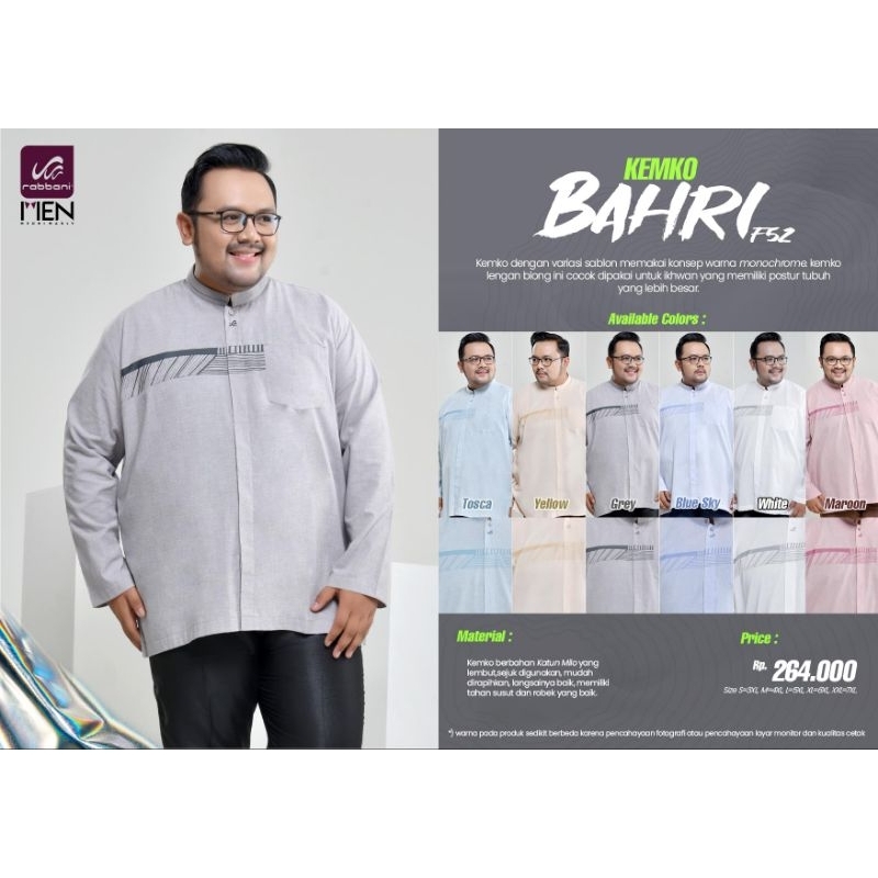RABBANI - Kemeja Koko Pria BIG SIZE Kemko Bahri F5Z