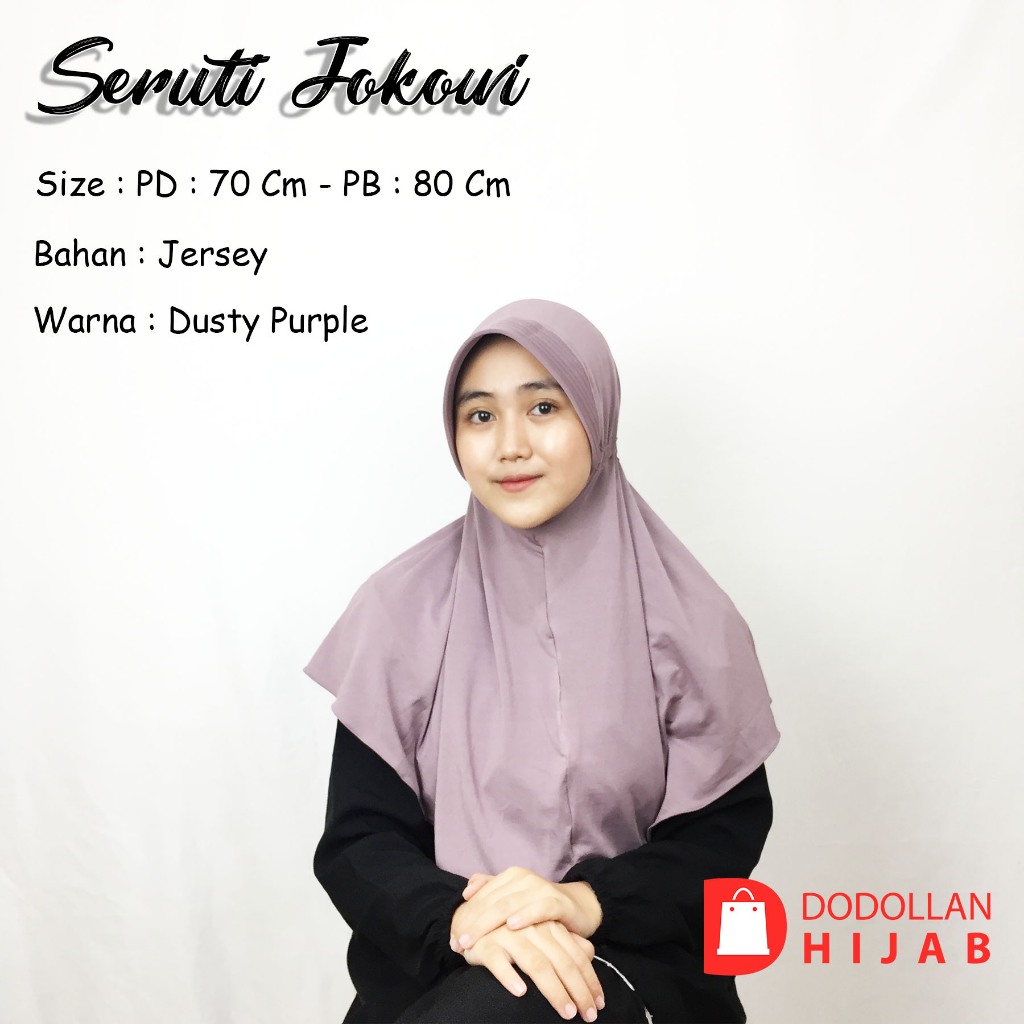Jilbab Serut Polos / Jilbab serut Jokowi / Hijab Instan Serut Jokowi