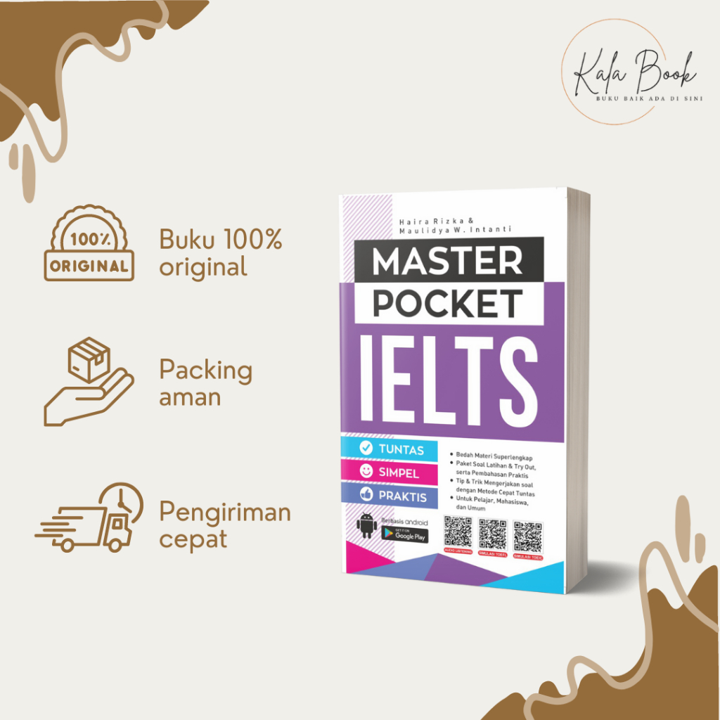 KAMUS : MASTER POCKET IELTS / Kamus IELTS / Buku Bahasa Inggris