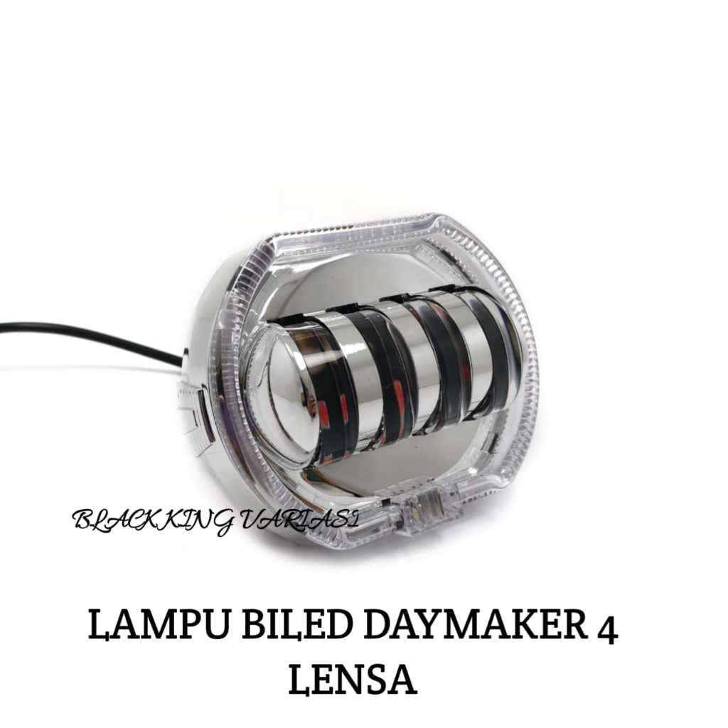 Lampu Biled Daymaker 4 Lensa Lampu Biled Projie 4 Lensa Lampu Utama Daymaker Biled Projie 8D Lampu Utama Biled Led 4.5 inch