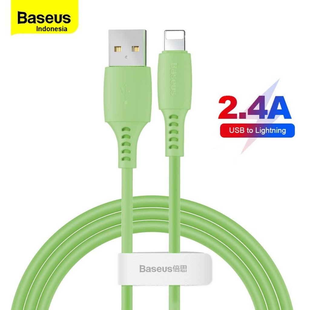 Baseus Kabel Data Charger Colourful USB A to Lightning 2.4A Fast Charging Iphone 5 5S 6 7 8 X XS XR 