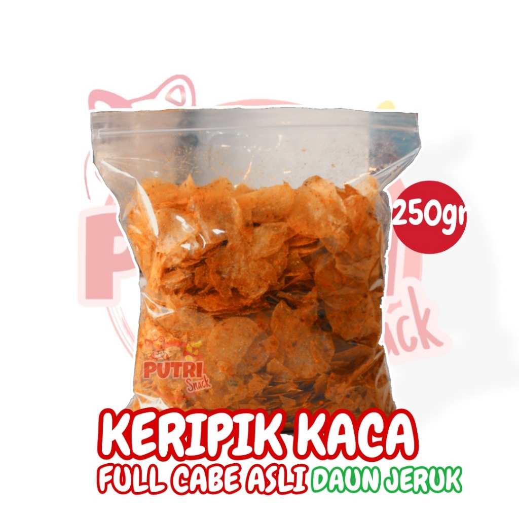 

Keripik Kaca / Beledag / Kirca 250gr Full Cabe Asli Daun Jeruk