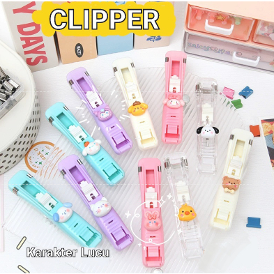 Paper Clipper Portable Penjepit Kertas Staples Clip