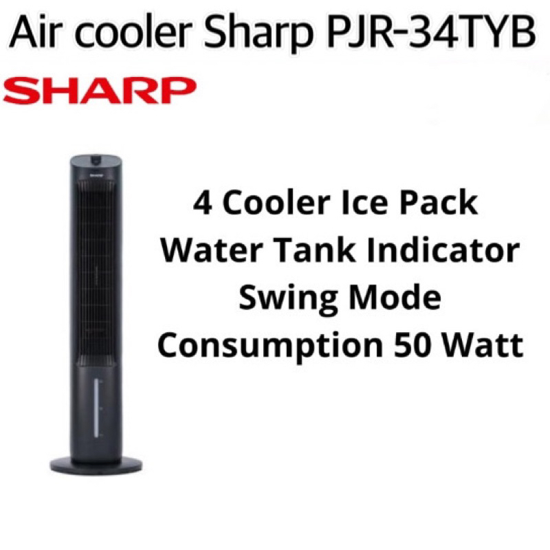 Air Cooler Sharp PJR-34TYB. kipas angin penyejuk udara pakai pendingin