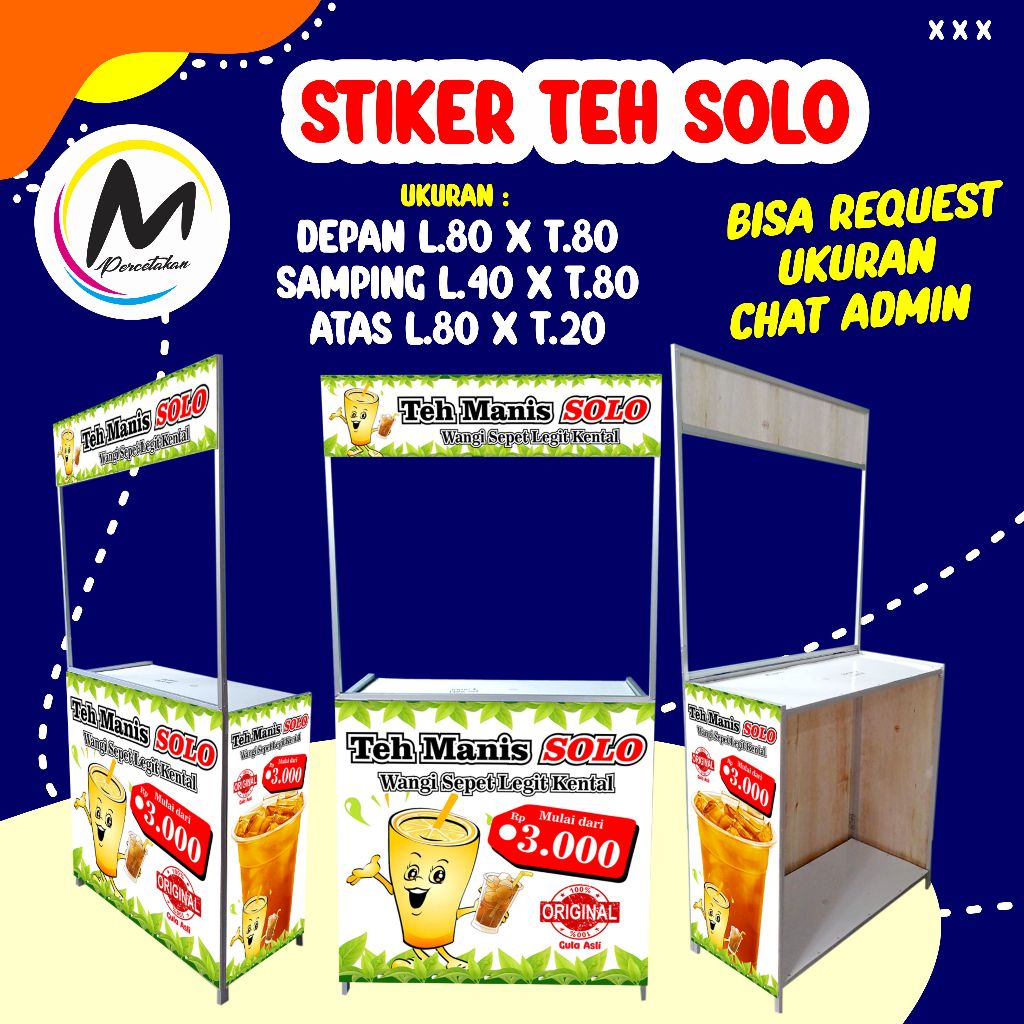 

Cetak Stiker Gerobak / Stiker Standbooth