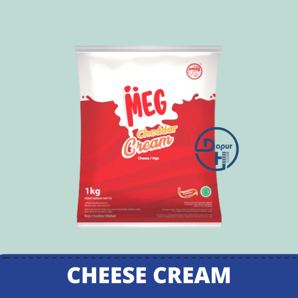 

MEG CHEESE Keju Cheddar Cream 1 Kg Halal │ Chedar--