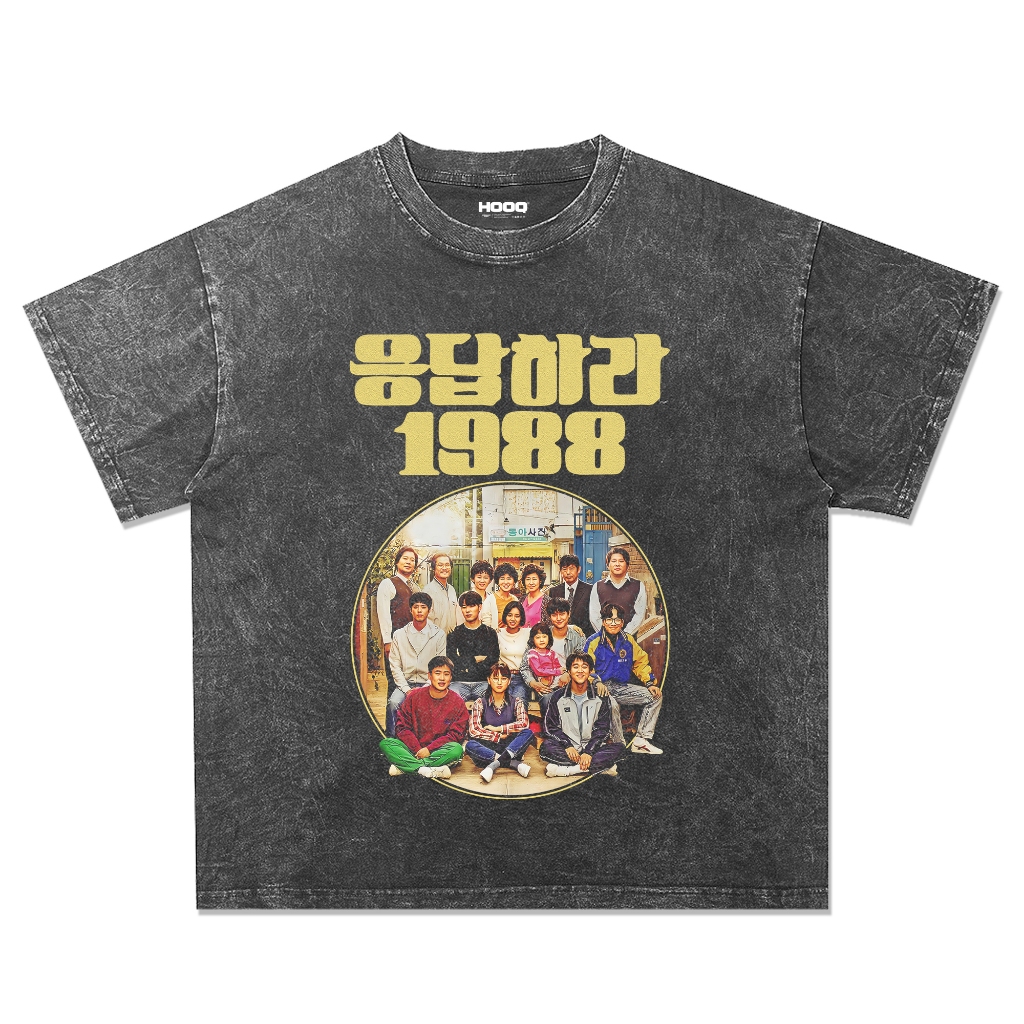 Reply 1988 Movie T-shirt Oversize Stone Wash