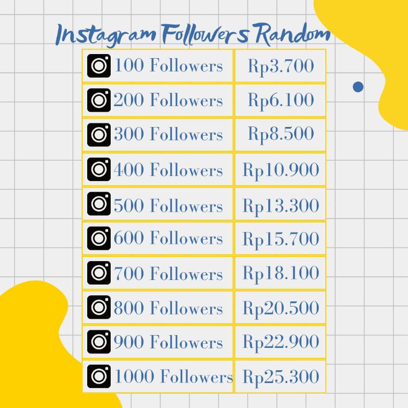 Followers Instagram Random hanya perlu USERNAME