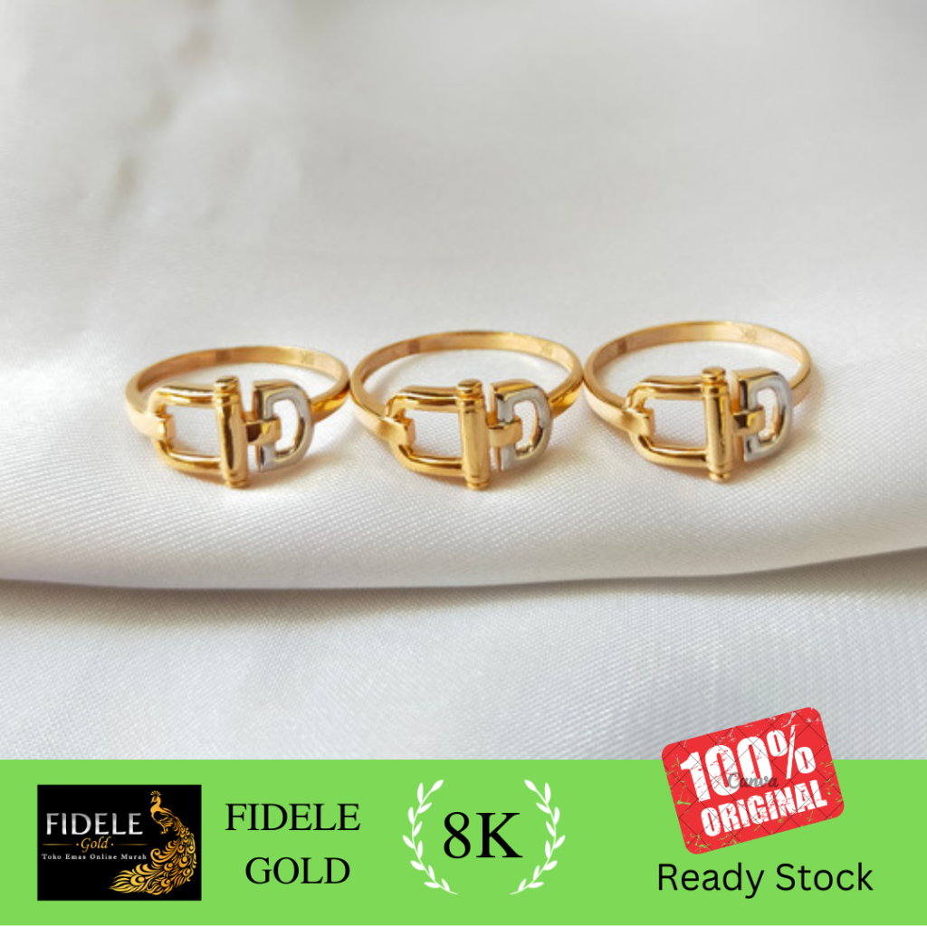 cincin fashion wanita emas cincin bangkok model terbaru emas asli 375