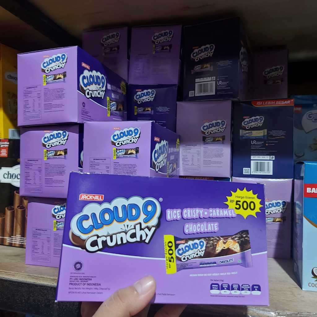 

Cloud9 Cloud 9 Crunchy Chocolate 1 Box isi 24 x @9gr