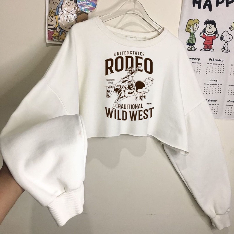 Sweater Crop ROD WILD WEST Babyterry