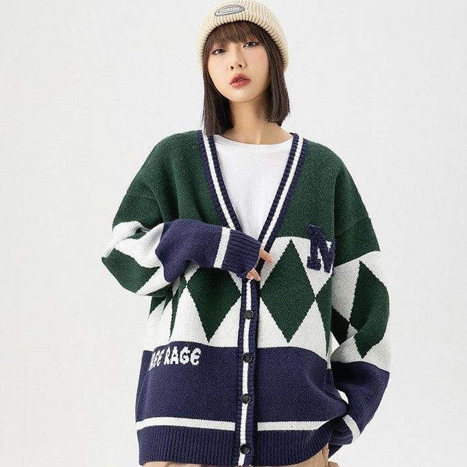 Cardigan Rajut Wanita Sugar Oversize Premium / Cardigan Rajut Motif Korea Style