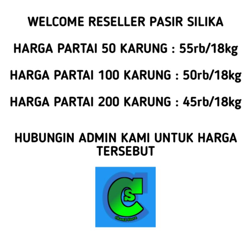 Seaningrum 18Kg Pasir Silika Silica Putih Halus Kasar Aquascape Aquarium Karungan / Pasir Silika