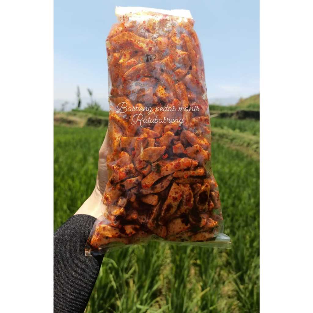 

Basreng Pedas Manis isi 500 gram/ basreng / basreng pedas / basreng pedas daun jeruk /basreng kriuk / basreng 1kg / basremng 500 gram / Ratubasreng / cemilan / makanan / snack / ratu cemilan / raja cemilan