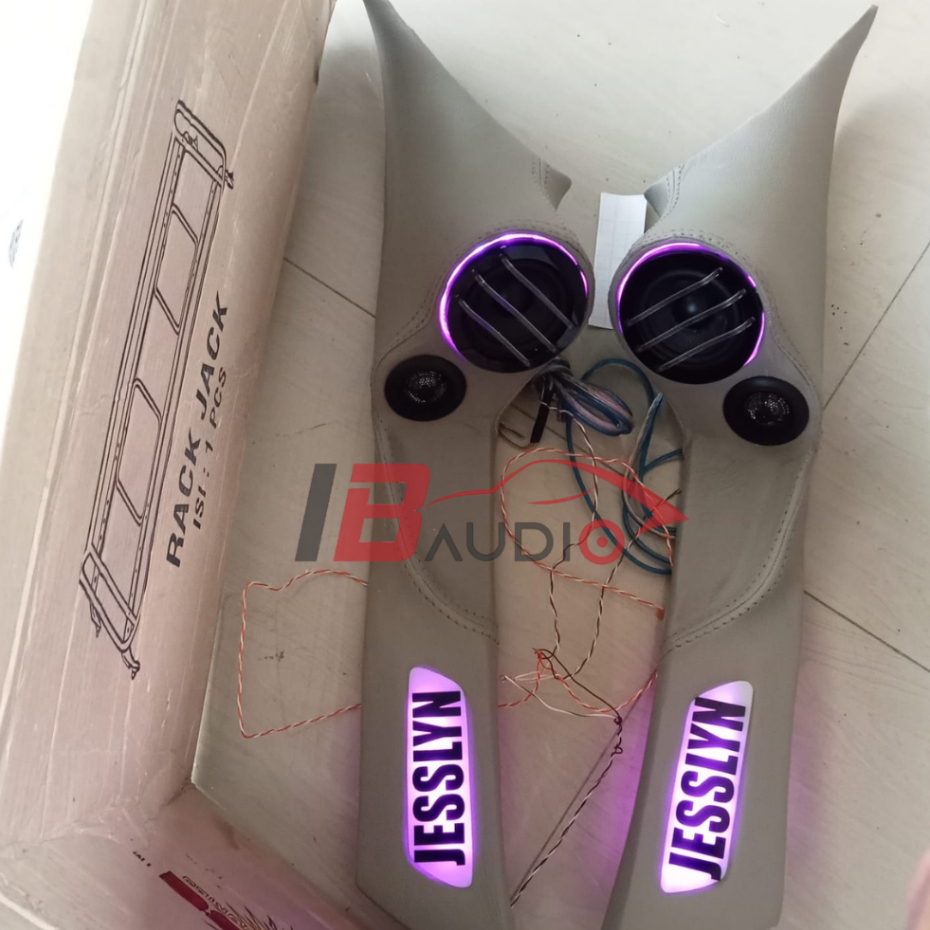 Pilar A Mounting Housing Speaker Depan Mobil 3 Way Midrange Tweeter Twiter Toyota Calya Agya Daihats