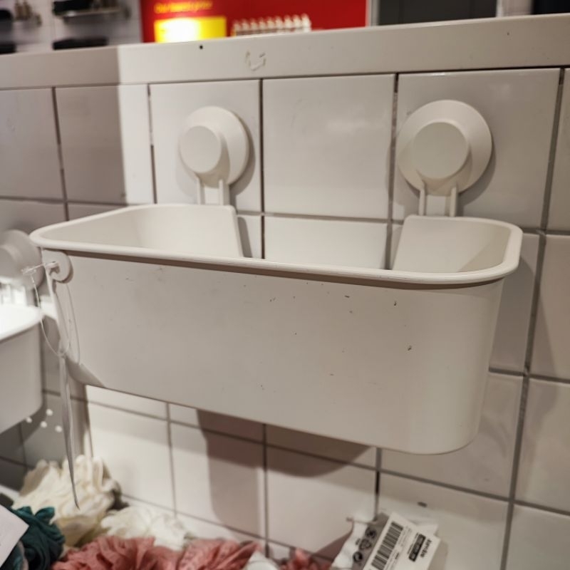 RB Rak tempel kamar mandi untuk Botol Sabun Shampoo Peralatan Mandi Tisken