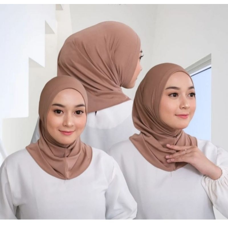 Hijab Sporty Non pet S M L XL Jilbab sport non pet Bergo sport hijab sport non pet Hijab instan jers