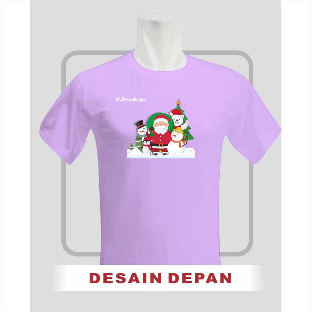 KAOS ROHANI INDONESIA - Kaos Natal Anak dan Dewasa - bebas request desain - Cotton Combed 20s