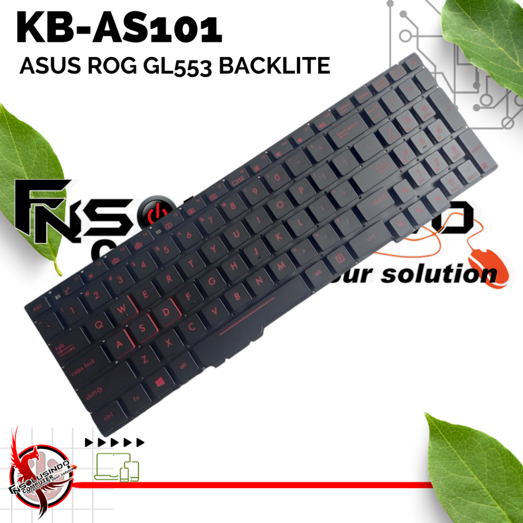 Keyboard Laptop Asus ROG Strix GL553 GL553V GL553VD GL553VE BackLight FX553 FX553vd FX753v GL553 GL5